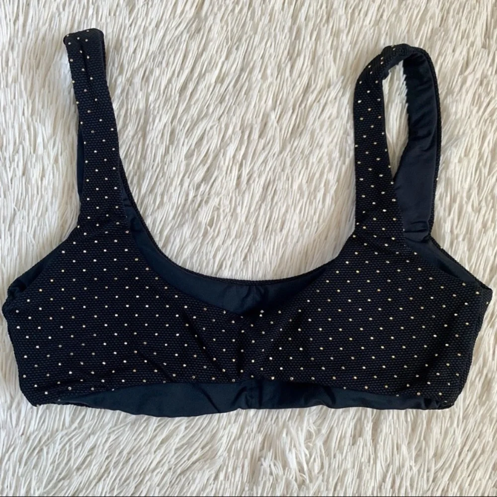 L*Space Black Studded Lizzie Bikini Top•NWT - Picture 6 of 7